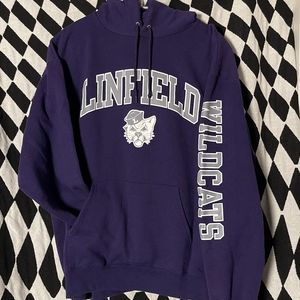 Linfield College Hoodie Unisex Size L
